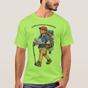 Software Engineer Going Hiking with a Backpack URM T-Shirt