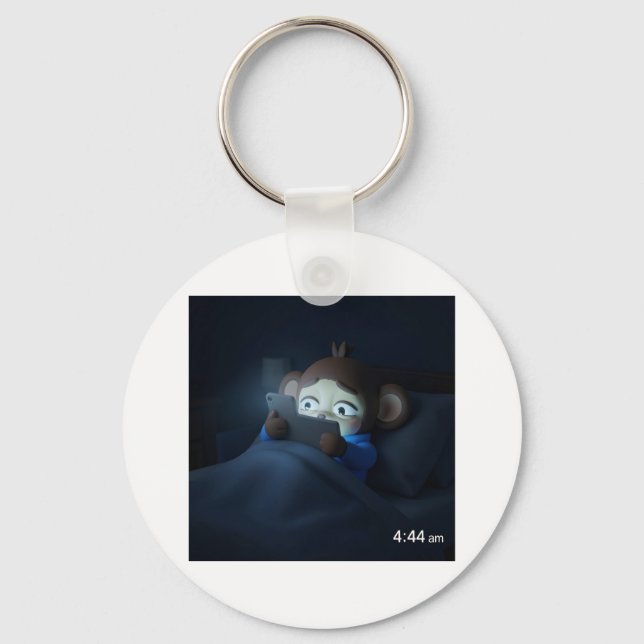 Software Engineer Jitters at 4:44 am Key Ring (Front)