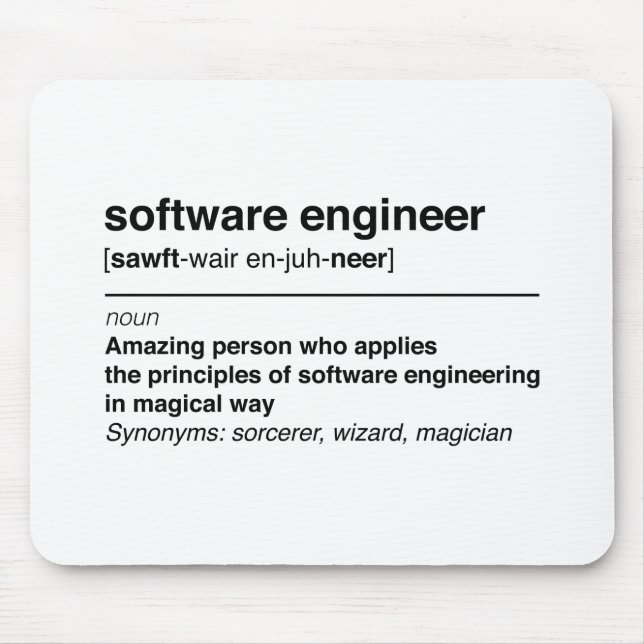 Software engineer mouse mat (Front)