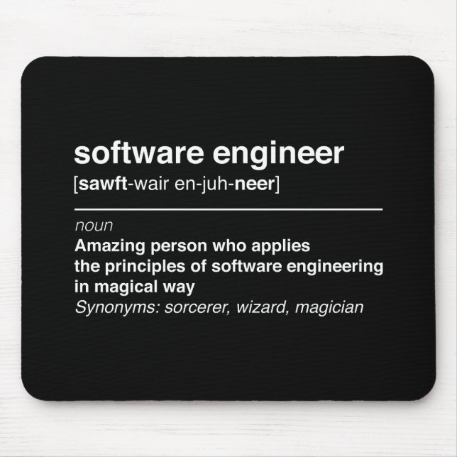 Software engineer mouse mat (Front)