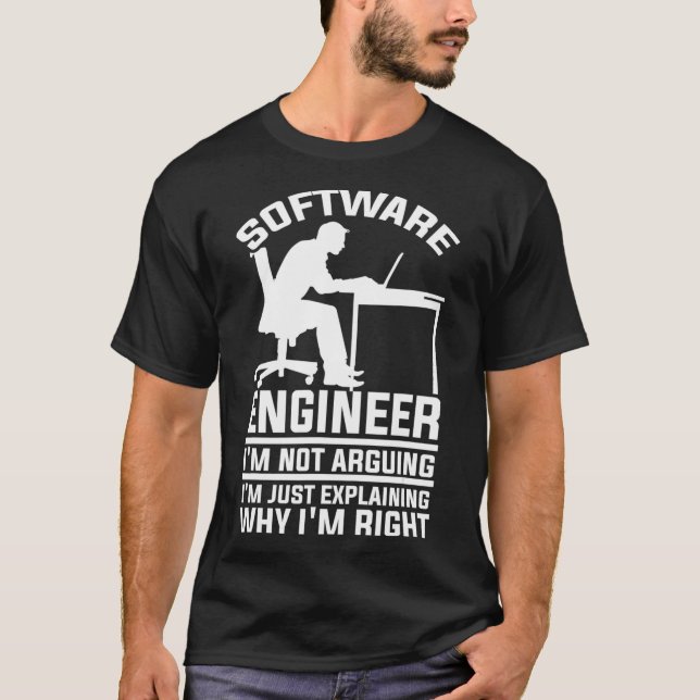Software Engineer Network Developer Gift  T-Shirt (Front)