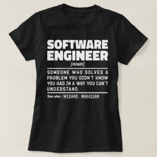 Software Engineer Noun Computer Geek Coding Lover T-Shirt