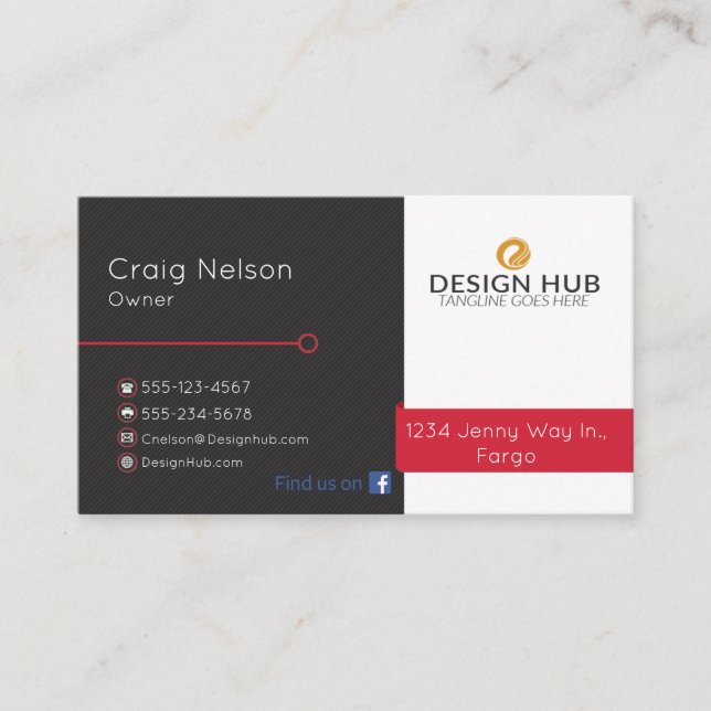 Software Engineer professional business card (Front)