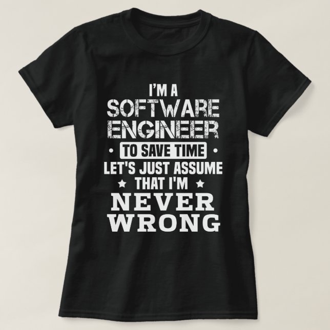 Software Engineer T-Shirt (Design Front)