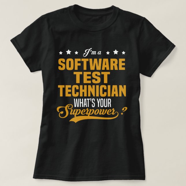 Software Test Technician T-Shirt (Design Front)