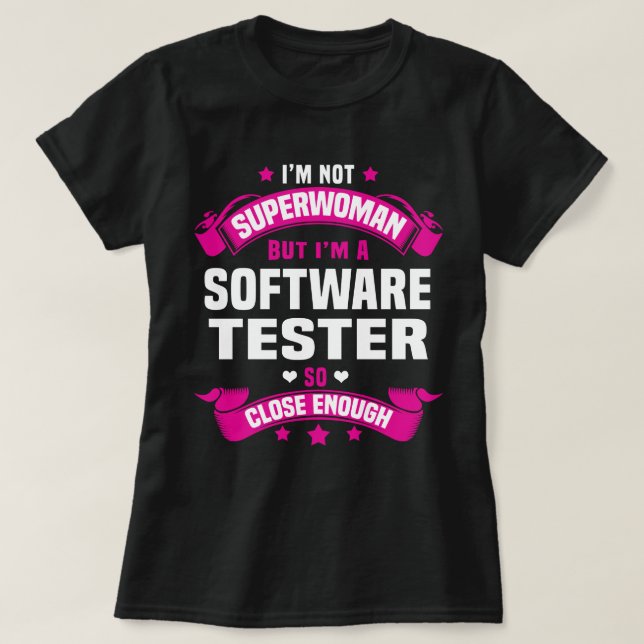 Software Tester T-Shirt (Design Front)