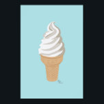 Softy Cone Poster<br><div class="desc">Add a touch of summertime fun to any room with this cool ice cream cone design.</div>