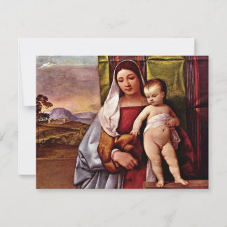 Sogen. Virgin And Child ( Gypsy Madonna) By Tizian