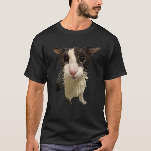 Soggy Cat Meme T-Shirt (Front)