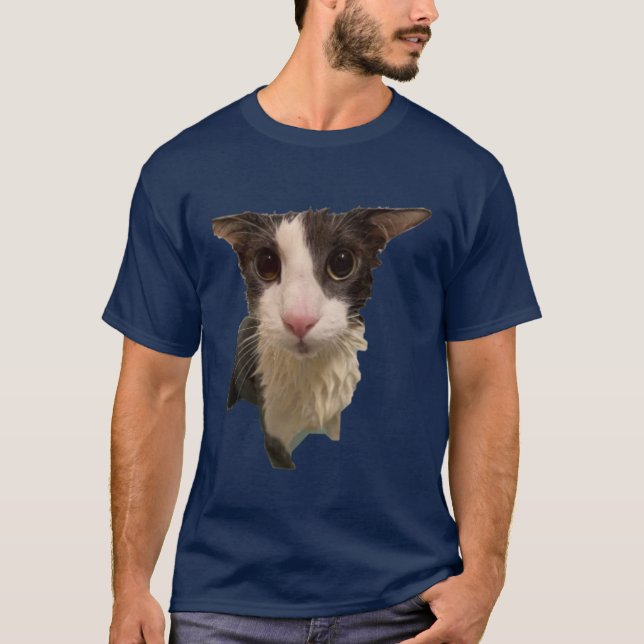 Soggy Cat retro T-Shirt (Front)