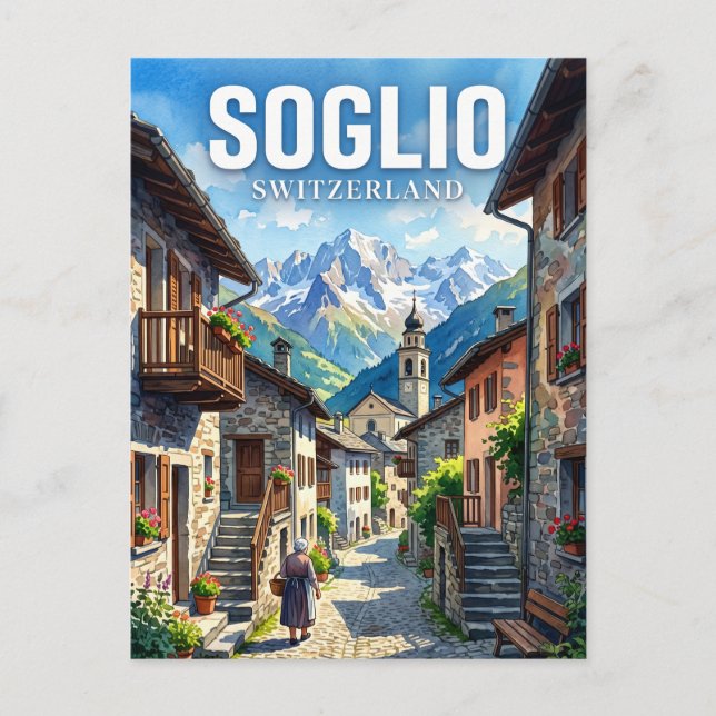 Soglio Switzerland Postcard (Front)
