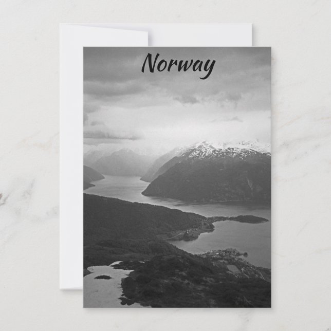 Sognefjord, Norway card (Front)