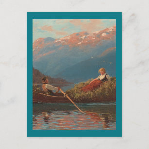 Sognefjord Rowing on the Fjord Postcard