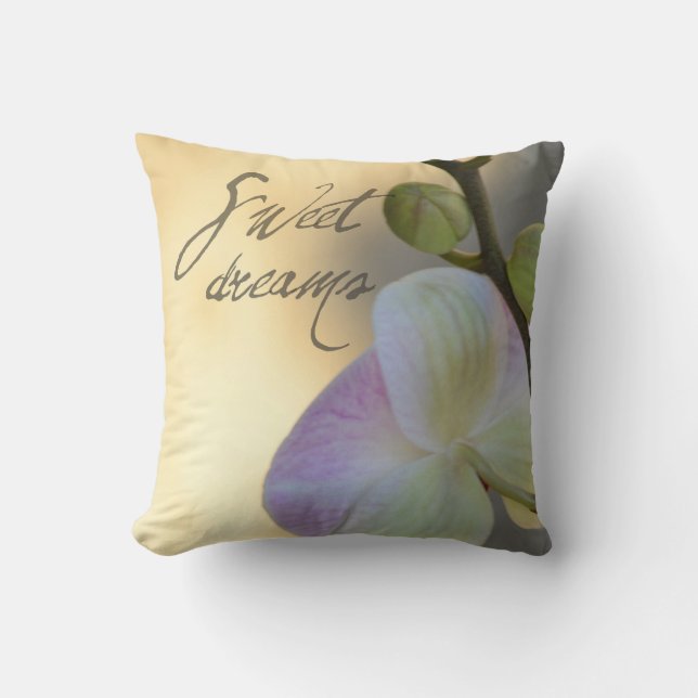 Sogni D'oro (sweet dreams) Orchid Cushion (Front)