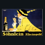 SOHNLEIN RHEINGOLD German Champagne by Fritz Rumpf Poster<br><div class="desc">Restored! High resolution reproduction,  Photoshop sharpened for crisp prints,  digital retouched and restored for tears,  smudges,  and missing elements. SOHNLEIN RHEINGOLD German Champagne by Poster Artist Fritz Rumpf.</div>