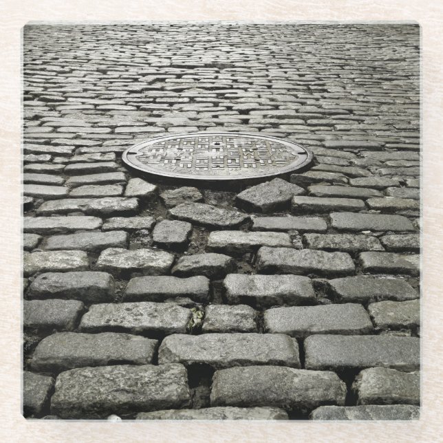 Soho Cobblestone Glass Coaster (Front)