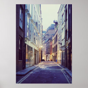 Soho London Street scene Poster