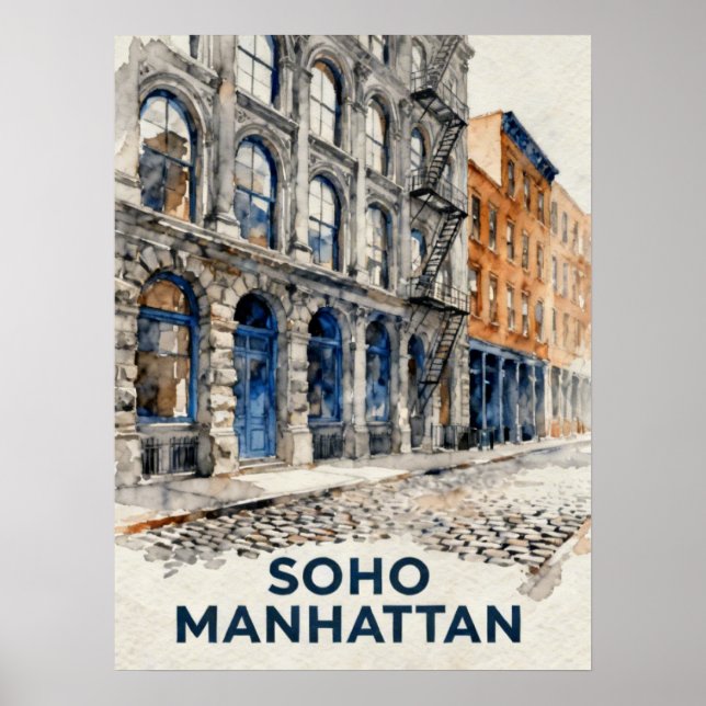 SoHo Manhattan Poster (Front)