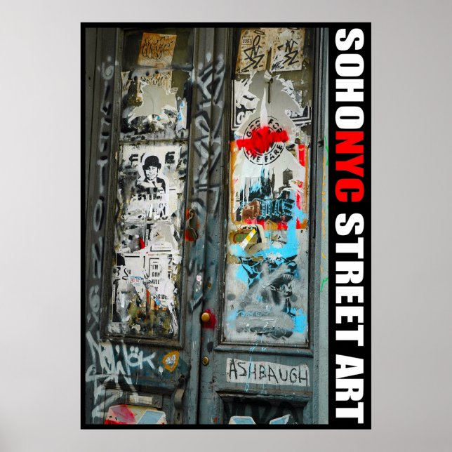 SoHo NYC Street Art Poster (Front)