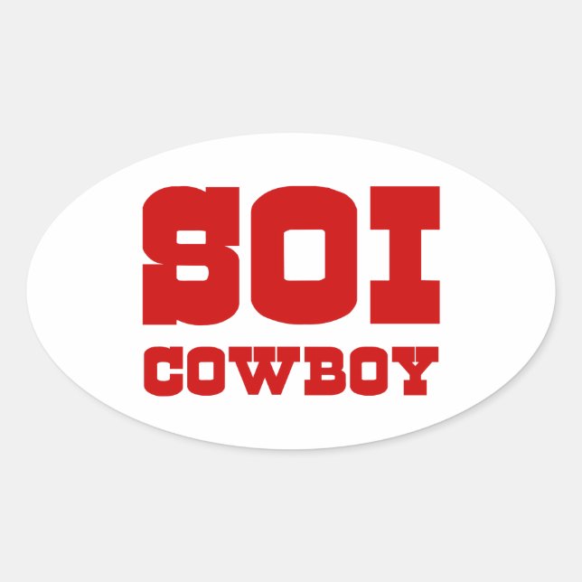 SOI COWBOY OVAL STICKER (Front)