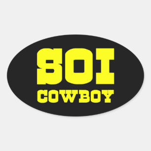 SOI COWBOY OVAL STICKER