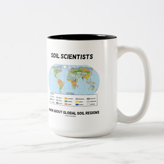 Soil Scientists Know About Global Soil Regions Two-Tone Coffee Mug (Right)