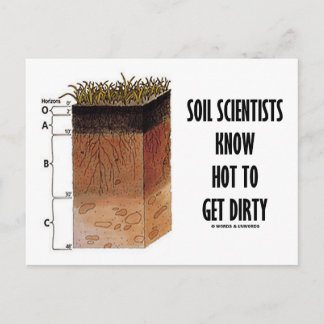 Soil Scientists Know How To Get Dirty Postcard