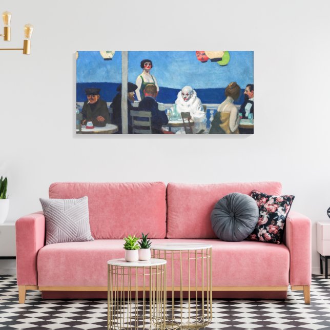 Soir Bleu | Edward Hopper | Canvas Print (Insitu(LivingRoom))