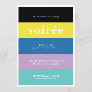 Soiree Birthday Party Invitation