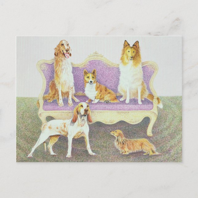 Soiree in the salon postcard (Front)