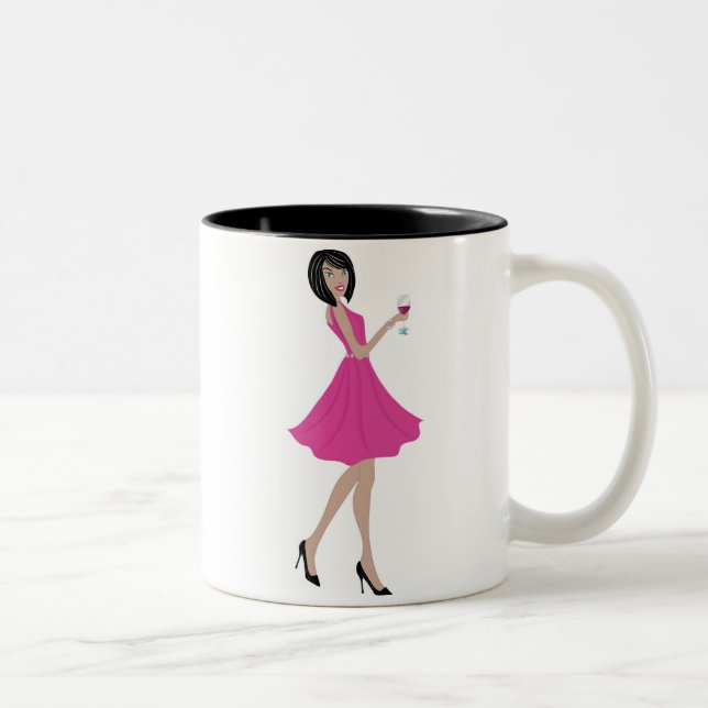 Soiree on Martha's Vineyard White and Black Mug (Right)