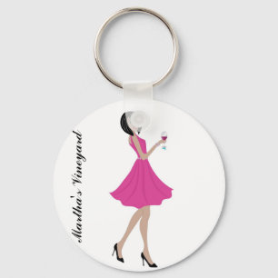 Soiree on Martha's Vineyard White Keychain