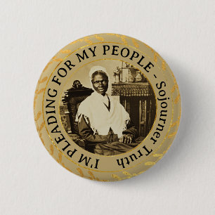 Sojourner Truth Abolitionist  Black Women's Rights 6 Cm Round Badge
