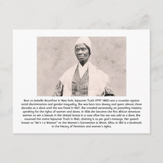 Sojourner Truth - Feminist Postcard (Front)