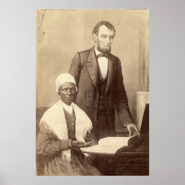 Sojourner Truth with Abraham Lincoln Poster (Front)