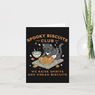 Soky Biscuits Club Black Cat Pumpkin Halloween Bak Card