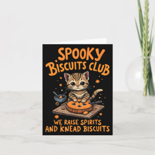 Soky Biscuits Club Cat Funny Halloween Baking Card