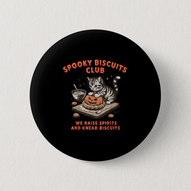 Soky Biscuits Club Cat Halloween Baking  6 Cm Round Badge (Front)