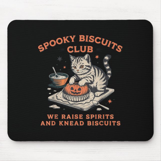 Soky Biscuits Club Cat, Halloween Baking  Mouse Mat (Front)