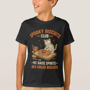 Soky Biscuits Club Funny Halloween Cat Baking  T-Shirt