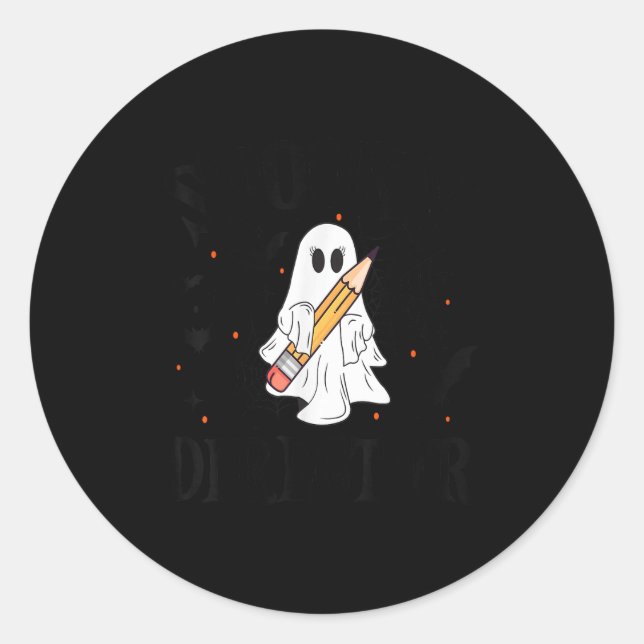 Soky Director Halloween School  Classic Round Sticker (Front)