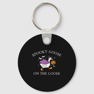 Soky Goose On The Loose Funny Silly Goose Hallowee Key Ring