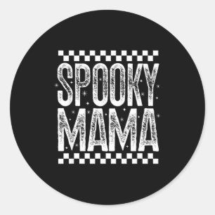 Soky Mama Retro Halloween Season Witch Quote Sayin Classic Round Sticker