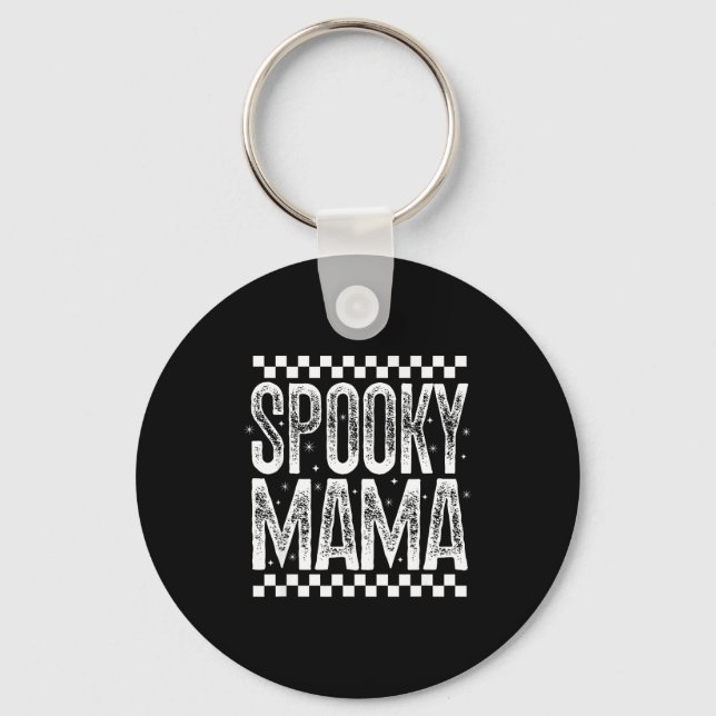 Soky Mama Retro Halloween Season Witch Quote Sayin Key Ring (Front)