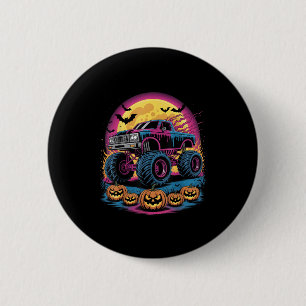 Soky Monster Truck Drip Pumpkin Halloween Toddler 6 Cm Round Badge