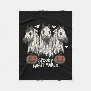Soky Night-mares Halloween Horse Ghost Funny Soky  Fleece Blanket