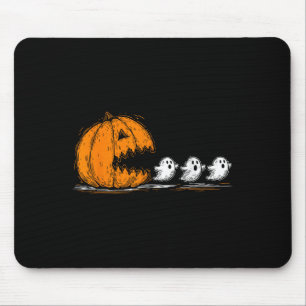 Soky Pumpkin Chasing Cute Ghosts Halloween Parade Mouse Mat