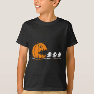 Soky Pumpkin Chasing Cute Ghosts Halloween Parade T-Shirt
