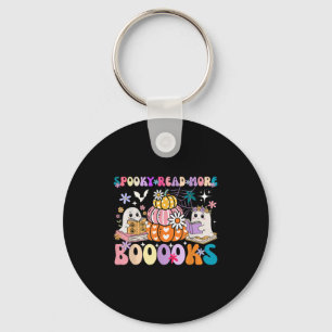 Soky Read More Boooooks Cute Ghost Pumpkin Reading Key Ring