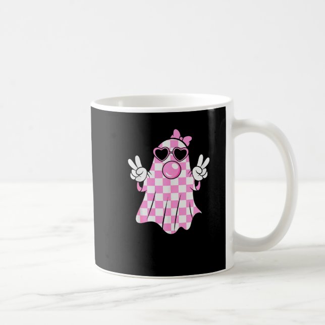 Soky Season Ghost Halloween Retro Groovy Women Gir Coffee Mug (Right)